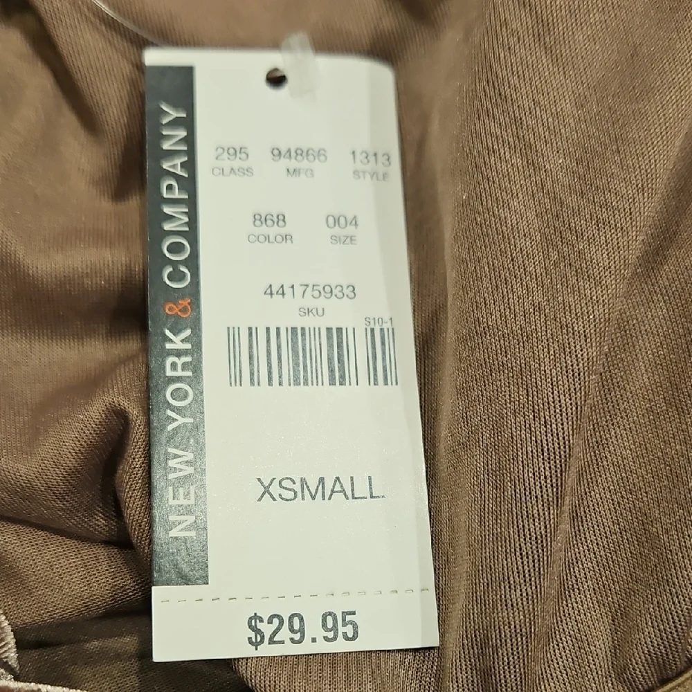 New York & Company Leopard Print Swoop Neck Women's Top Animal Print Cami Tank